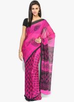 Satrang Pink Printed Georgette Saree