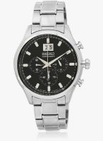 Seiko SPC083P1-S Silver/Black Chronograph Watch