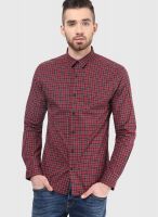 Selected Red Check Slim Fit Casual Shirt