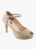 Shuz Touch Beige Peep Toes