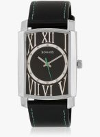 Sonata 7092Sl02 Black/Black Analog Watch