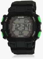 Sonata 77025Pp01 Black/Grey Digital Watch