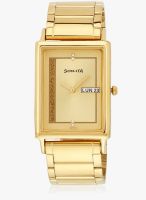 Sonata Ng77003ym04 Golden/Golden Analog Watch