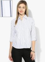 Style Quotient Blue Striped Shirt