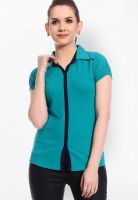 Tab91 Blue Solid Shirt