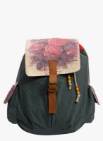 The House of tara Grey Cotton Canvas Backpack