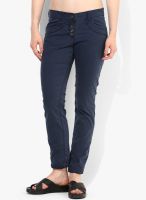 Tom Tailor Navy Wild Life Tapered Trousers