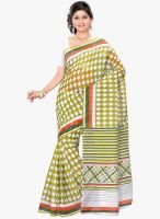 Triveni Sarees Green Printed Saree