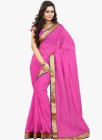 Triveni Sarees Magenta Border Worked Festival Saree
