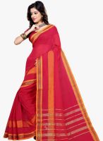 Triveni Sarees Red Printed Saree