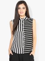 United Colors of Benetton Black Striped Shirt