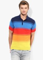 United Colors of Benetton Multicoloured Striper Polo T-Shirt