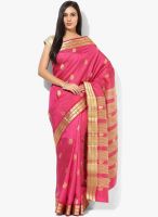 Urban Vastra Pink Embroidered Saree