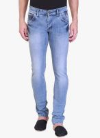 Vintage Blue Low Rise Slim Fit Jeans