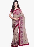 Vishal Grey Embroidered Saree