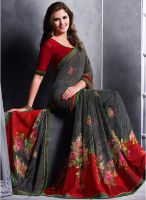 Vishal Grey Printed Saree