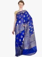 Xclusive Chhabra Blue Printed Saree