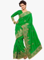 Xclusive Chhabra Green Embellished Saree