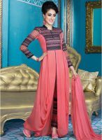Xclusive Chhabra Pink Embroidered Dress Material