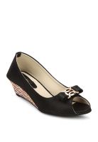 A&N Black Peep Toes