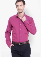 Black Coffee Pink Slim Fit Formal Shirt