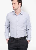 Black Coffee Solid Grey Formal Shirt