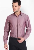 Black Coffee Solid Maroon Formal Shirt