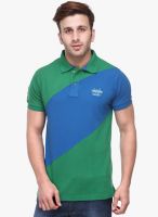 Canary London Green Solid Polo T-Shirts