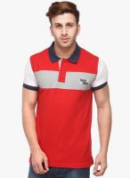 Canary London Red Solid Polo T-Shirts