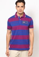 Cherokee Purple Striped Polo T-Shirt