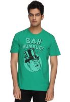DC Comics Green Solid Round Neck T-Shirts DC Comics Green Solid Round Neck T-Shirts