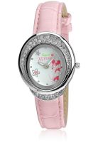 Disney 6500013 Pink/Silver Analog Watch