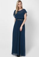 Dorothy Perkins Blue Embellished Waist Maxi Dress