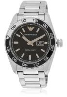 Emporio Armani Ar6047 Silver/Black Analog Watch