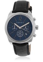 Esprit Es107571002 Black/Blue Chronograph Watch