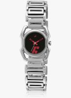Fastrack 6100Sm02 Silver/Black Analog Watch