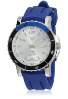 Figo GL-010SIL Black/White Analog Watch