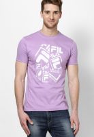 Fila Purple Crew Neck T Shirt
