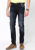 Flying Machine Blue Skinny Fit Washed Jeans (Jackson)