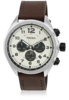 Fossil Ch2835 Brown/White Chronograph Watch