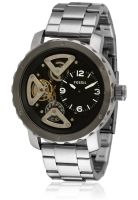 Fossil Me1132 Silver/Black Analog Watch