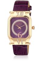 Gio Collection G0038-06 Purple Analog Watch