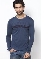 Jack & Jones Blue Slim Fit Crew Neck T Shirt