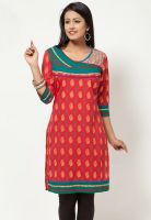 Kurti'S Red Printed Kurtis