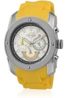Lee Cooper Lc-1229Gg Yellow/White Chronograph Watch