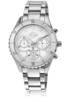 Lee Cooper Lc-1307Ld Silver/White Chronograph Watch