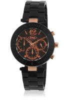 Lee Cooper Lc-1309Lelrpr Black/Black Chronograph Watch