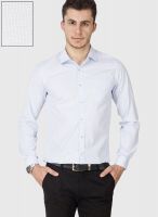 Mark Taylor Beige Check Slim Fit Formal Shirt