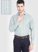 Mark Taylor Green Check Slim Fit Formal Shirt