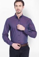 Mark Taylor Purple Slim Fit Formal Shirt